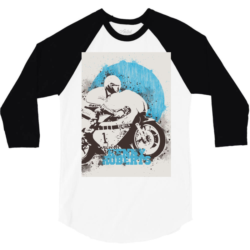 Kenny Roberts Painting Art 3/4 Sleeve Shirt | Artistshot