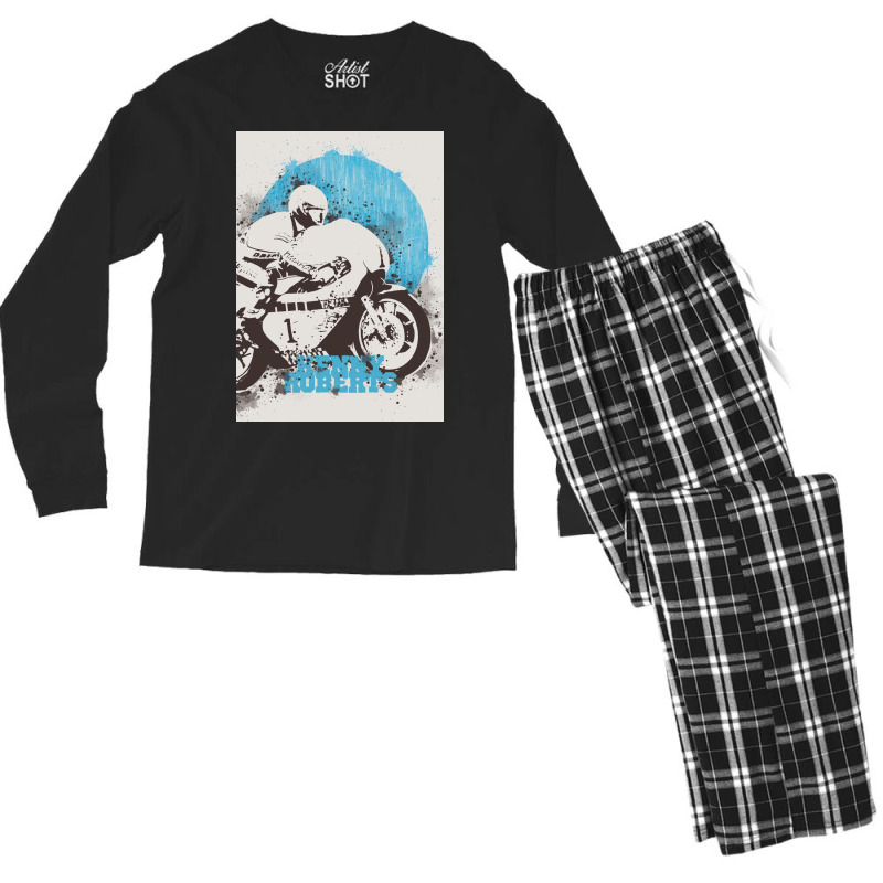 Kenny Roberts Painting Art Men's Long Sleeve Pajama Set | Artistshot