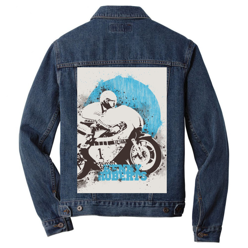 Kenny Roberts Painting Art Men Denim Jacket | Artistshot