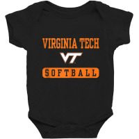 Virginia Tech Hokies Softball Officially Licensed Tank Top Baby Bodysuit | Artistshot