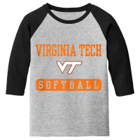 Virginia Tech Hokies Softball Officially Licensed Tank Top Youth 3/4 Sleeve | Artistshot