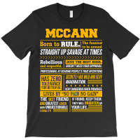 Mccann Name Shirt Mccann Born To Rule T-shirt | Artistshot