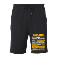 Mccann Name Shirt Mccann Born To Rule Fleece Short | Artistshot