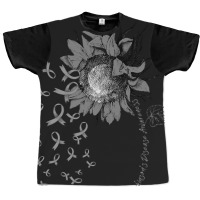 Parkinson's Disease Awareness Sunflower Gray Ribbon Graphic T-shirt | Artistshot