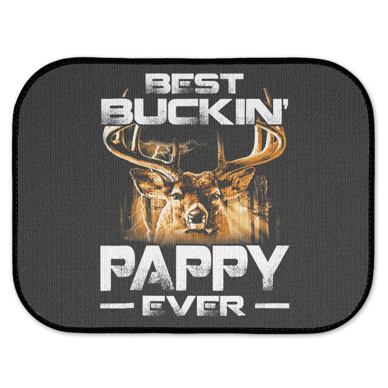 Best Buckin Pappy Ever Shirt Deer Hunting Bucking Father Rear Car Mat | Artistshot