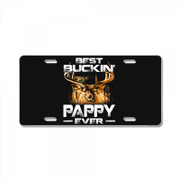 Best Buckin Pappy Ever Shirt Deer Hunting Bucking Father License Plate | Artistshot