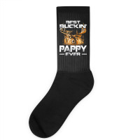 Best Buckin Pappy Ever Shirt Deer Hunting Bucking Father Socks | Artistshot