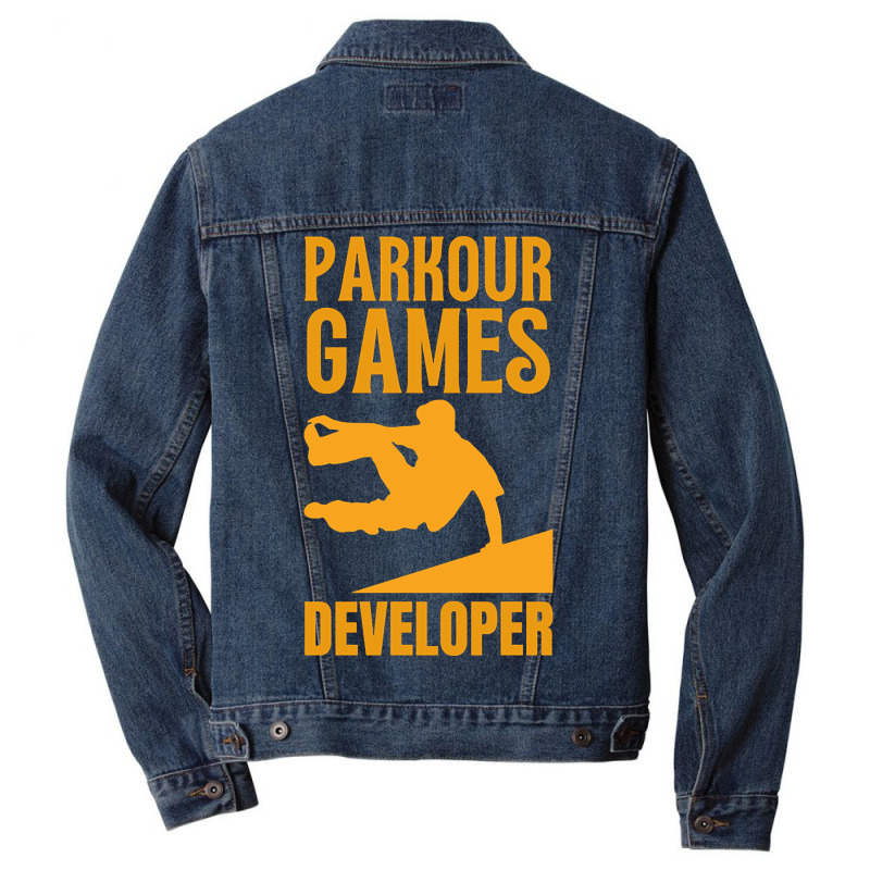 Parkour Games Developer Men Denim Jacket | Artistshot