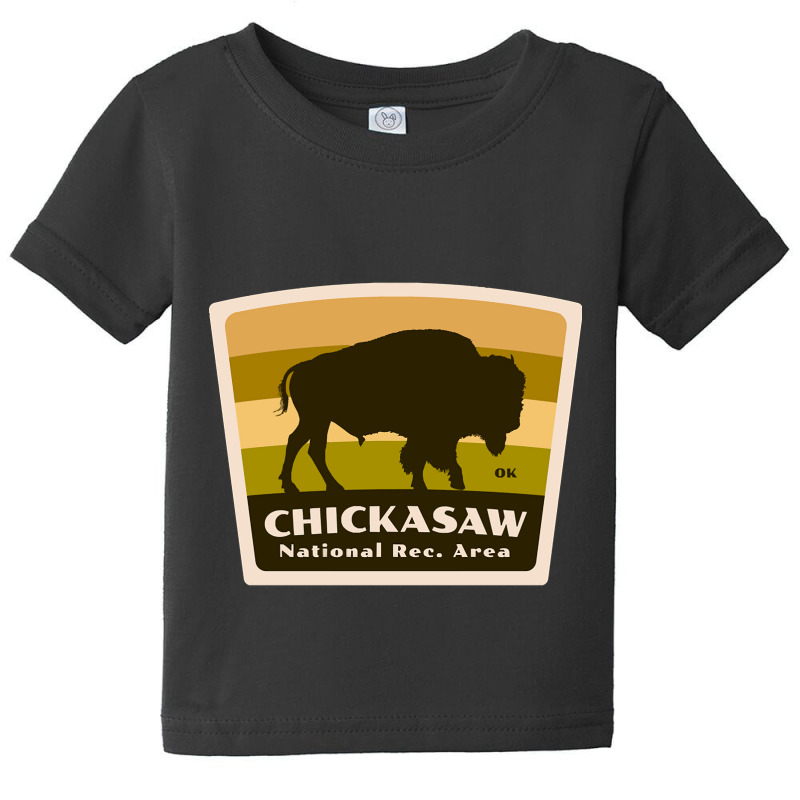 Chickasaw National Recreation Area Oklahoma Roaming Bison Silhouette Baby Tee by denverhumans58 | Artistshot