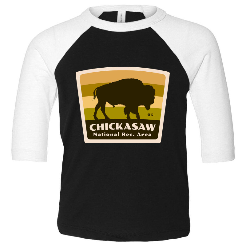 Chickasaw National Recreation Area Oklahoma Roaming Bison Silhouette Toddler 3/4 Sleeve Tee by denverhumans58 | Artistshot