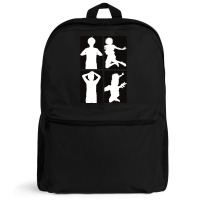 Blue Lock Anime Team Z Vs Team V In Black And White Minimalist Silhoue Backpack | Artistshot