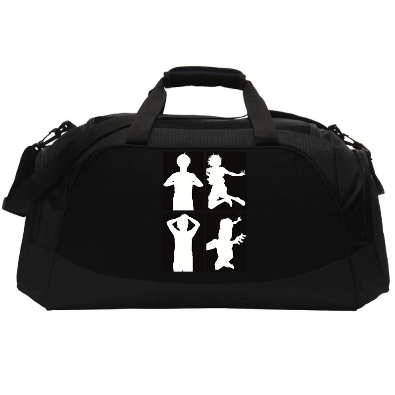 Blue Lock Anime Team Z Vs Team V In Black And White Minimalist Silhoue Active Duffel | Artistshot