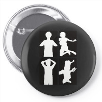 Blue Lock Anime Team Z Vs Team V In Black And White Minimalist Silhoue Pin-back Button | Artistshot