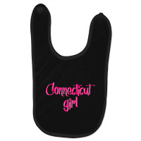 Connecticut Girl Baby Bibs | Artistshot