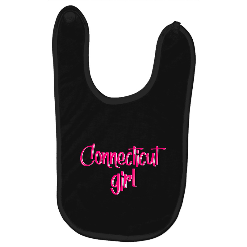 Connecticut Girl Baby Bibs | Artistshot