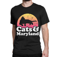 Cats And Maryland Gift For Men, Women, Kids Classic T-shirt | Artistshot