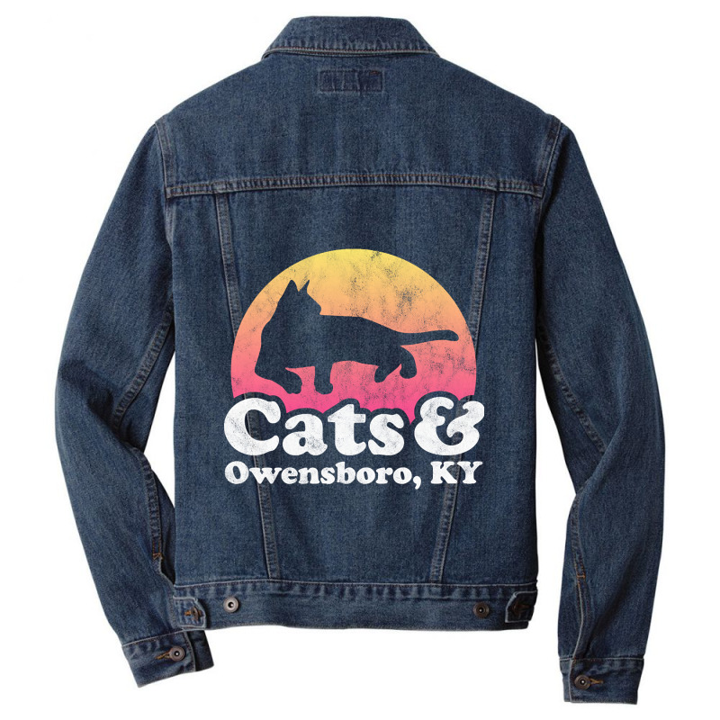 Cats And Owensboro Gift For Men, Women, Kids Men Denim Jacket | Artistshot