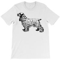 Cocker Spaniel Illustration T-shirt | Artistshot