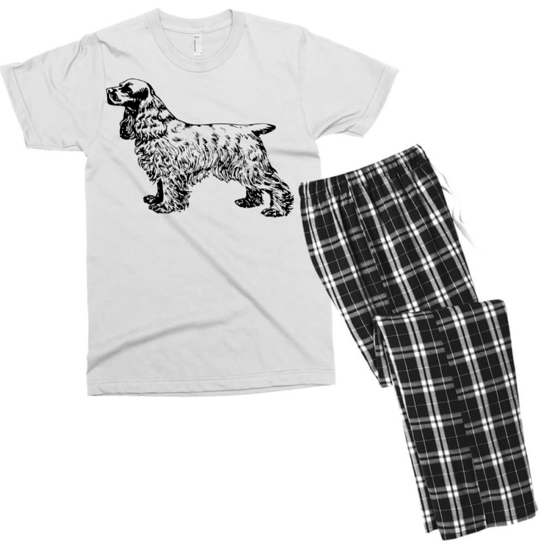 Cocker Spaniel Illustration Men's T-shirt Pajama Set by dynhomuicz | Artistshot