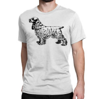 Cocker Spaniel Illustration Classic T-shirt | Artistshot