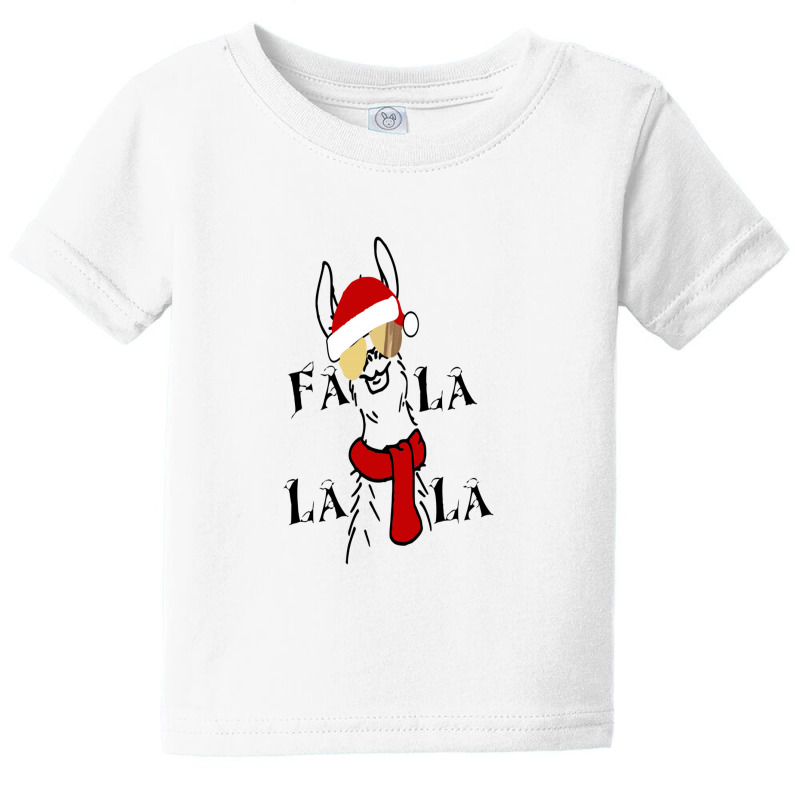 Falalala Llama Christmas Baby Tee | Artistshot