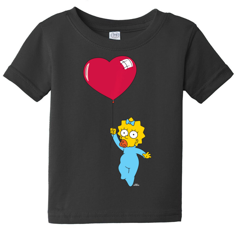 Hot Trend The Simpsons Maggie Heart Balloon Valentine's Day Baby Tee by Hugo Flowers | Artistshot