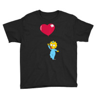 Hot Trend The Simpsons Maggie Heart Balloon Valentine's Day Youth Tee | Artistshot