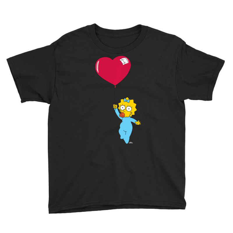 Hot Trend The Simpsons Maggie Heart Balloon Valentine's Day Youth Tee by Hugo Flowers | Artistshot