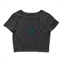 Mandala Meditation - Aqua Violet Crop Top | Artistshot