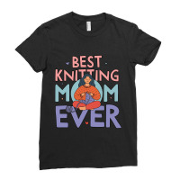 Best Knitting Mom Ever, Cute Doodle Illustration Ladies Fitted T-shirt | Artistshot