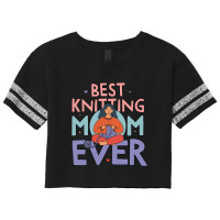 Best Knitting Mom Ever, Cute Doodle Illustration Scorecard Crop Tee | Artistshot