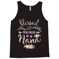 Blessed To Be Called Nana Women Flower Decor Grandma T Shirt Tank Top | Artistshot