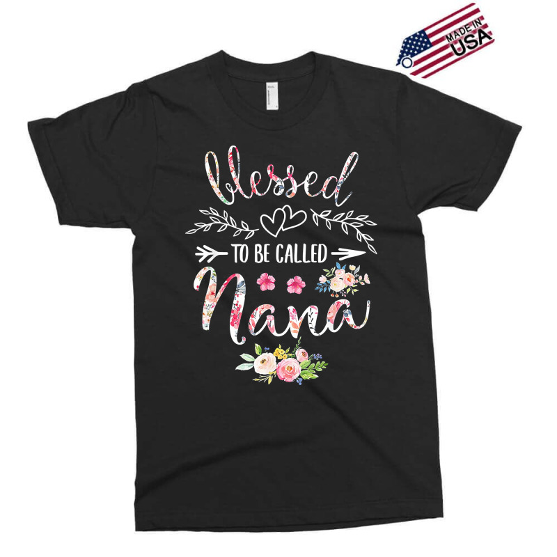 Blessed To Be Called Nana Women Flower Decor Grandma T Shirt Exclusive T-shirt by joanie38206 | Artistshot