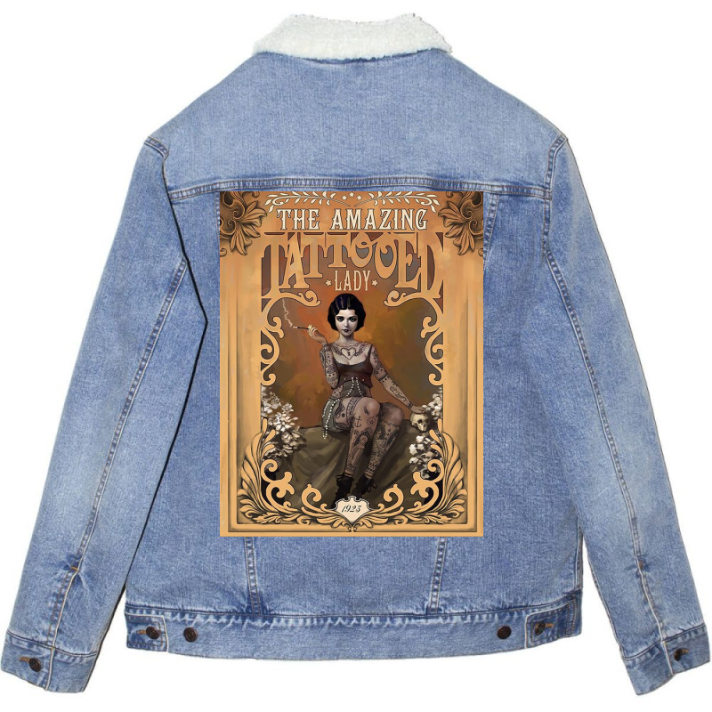 Vintage Circus Unisex Sherpa-Lined Denim Jacket by nancyhackney | Artistshot