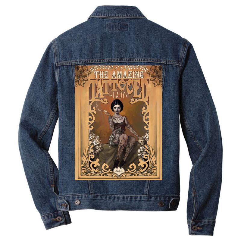 Vintage Circus Men Denim Jacket by nancyhackney | Artistshot