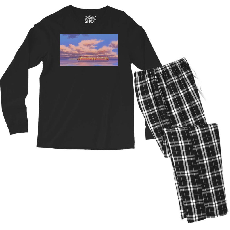 Spirited Away Train Men's Long Sleeve Pajama Set by devirdavid | Artistshot