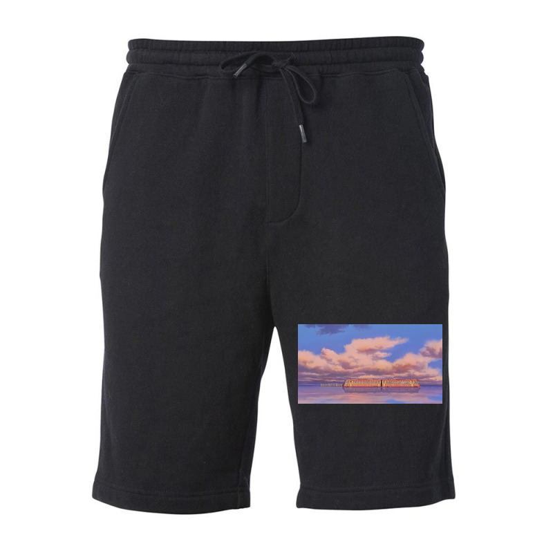 Spirited Away Train Fleece Short by devirdavid | Artistshot