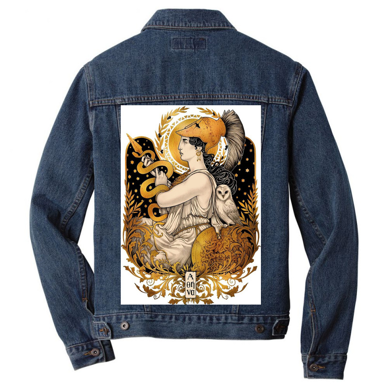 Pallas Athena Men Denim Jacket by nancyhackney | Artistshot