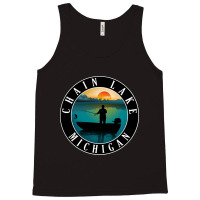 Chain Lake Fishing Michigan Sunset Tank Top | Artistshot