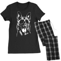 Belgian Malinois Mom T  Shirt Belgian Malinois Sunglasses Cool Dog T Women's Pajamas Set | Artistshot