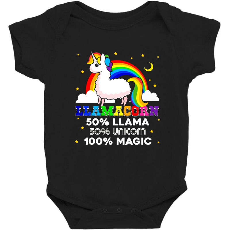 Llamacorn 100 Magic Baby Bodysuit by hoainv | Artistshot