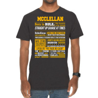 Mcclellan Name Shirt Mcclellan Born To Rule Vintage T-shirt | Artistshot