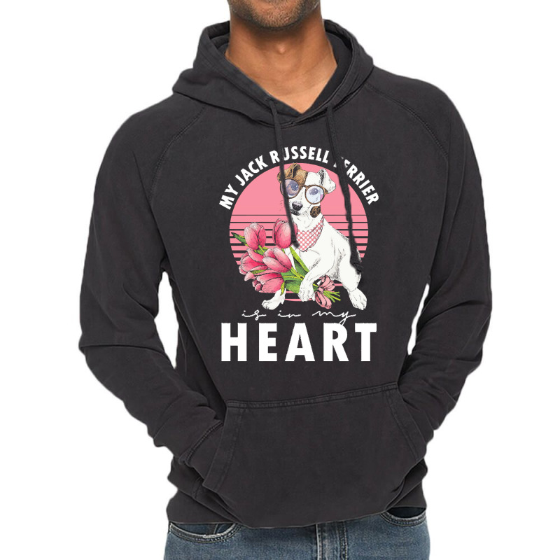 Jack Russel Terrier T  Shirt Jack Russel Terrier Is My Heart Dogs Dog Vintage Hoodie | Artistshot