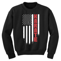 Karate American Usa Flag | Karate Martial Art Youth Sweatshirt | Artistshot