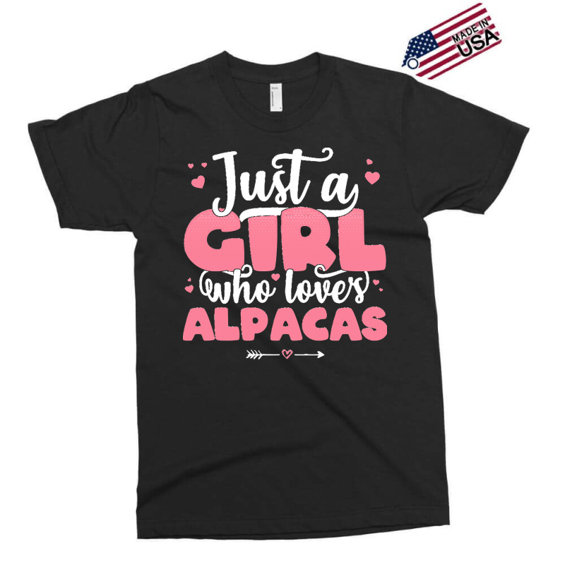 Just A Girl T  Shirt Just A Girl Who Loves Alpacas   Cute Llama Lover Exclusive T-shirt | Artistshot