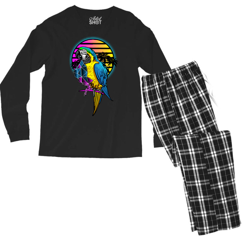 Parrot Art Men's Long Sleeve Pajama Set | Artistshot