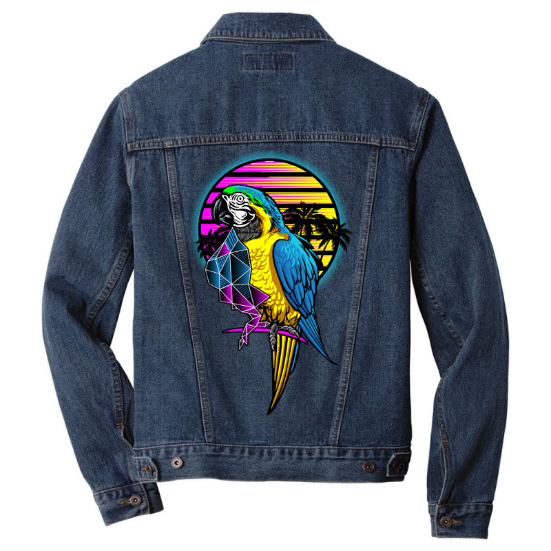 Parrot Art Men Denim Jacket | Artistshot