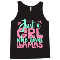 Just A Girl Who Love T  Shirt Just A Girl Who Loves Llamas Farmer Gift Tank Top | Artistshot