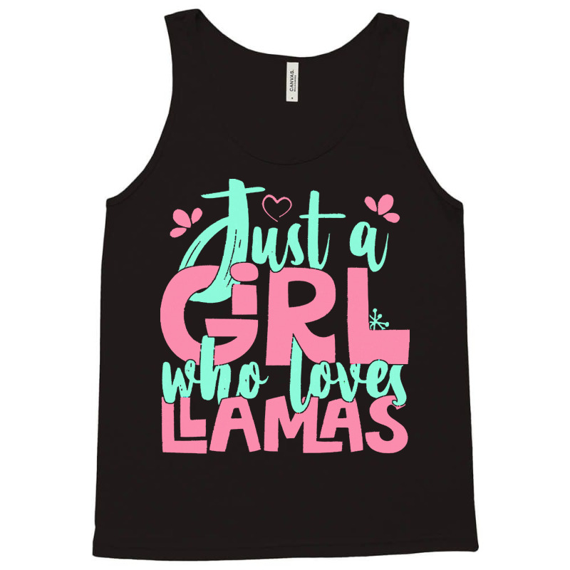 Just A Girl Who Love T  Shirt Just A Girl Who Loves Llamas Farmer Gift Tank Top | Artistshot