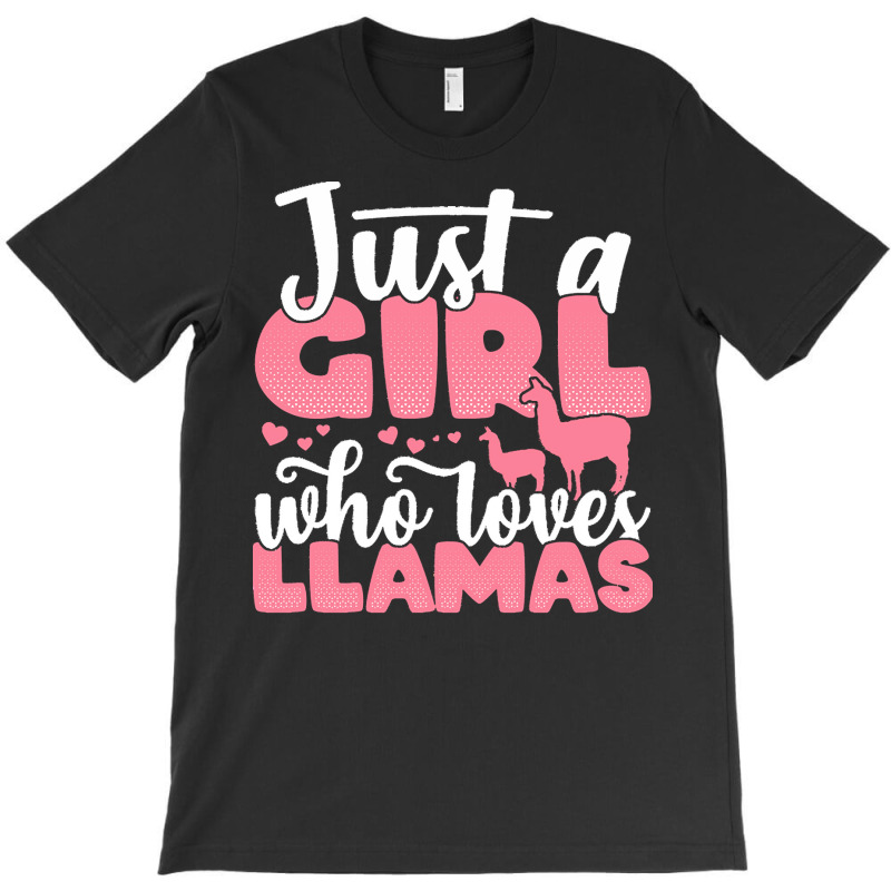 Just A Girl Who Love T  Shirt Just A Girl Who Loves Llamas Funny Llama T-shirt | Artistshot